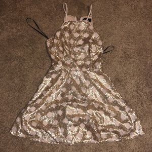 Sequin Skater Dress